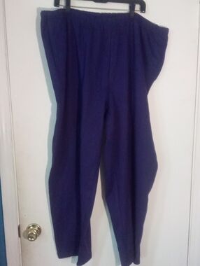 Easy Essentials Purple Casual Pants 3X Plus New NWOT